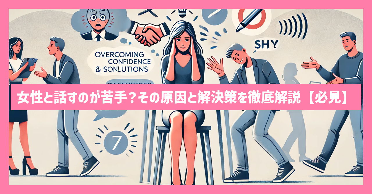 女性と話すのが苦手？その原因と解決策を徹底解説【必見】